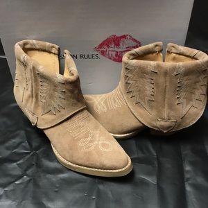 Obsession Rules Cowboy Ankle Booties